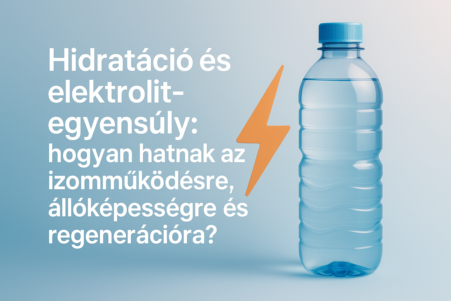 Hidratáció és elektrolit‑egyensúly: hogyan hatnak az izomműködésre, állóképességre és regenerációra?